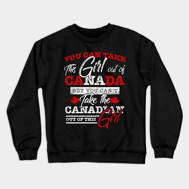 Canada Girl Crewneck Sweatshirt by ShirtsShirtsndmoreShirts